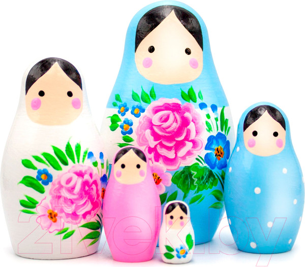 Изображение товара Матрешка сувенирная Брестская Фабрика Сувениров Матрешки в Стиле Каваи / 5324