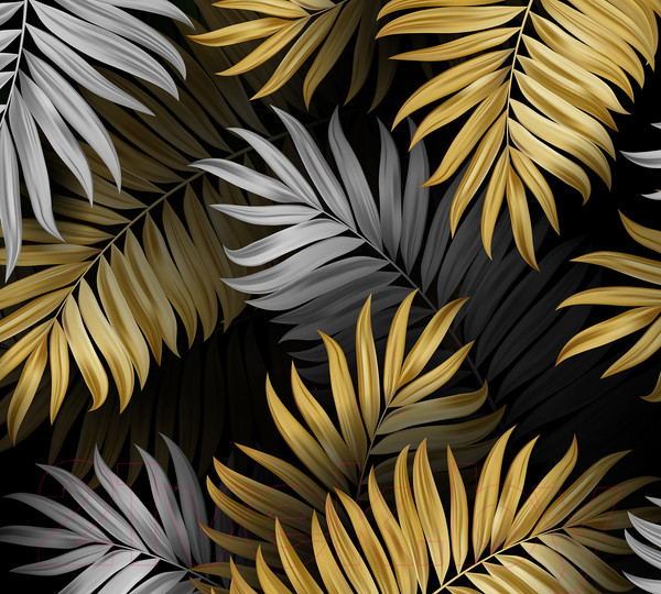 Изображение товара Фотообои листовые Vimala Рисованные листья 3 (270x300)