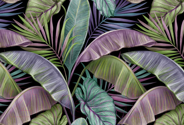 Изображение товара Фотообои листовые Vimala Рисованные листья 11 (270x300)