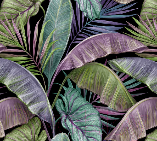 Изображение товара Фотообои листовые Vimala Рисованные листья 11 (270x300)