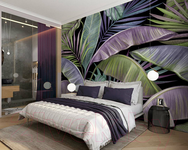 Изображение товара Фотообои листовые Vimala Рисованные листья 11 (270x300)