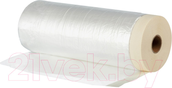 Изображение товара Пленка строительная Unibob С малярной лентой 2.7x20 10мкн + диспенсер / 78981