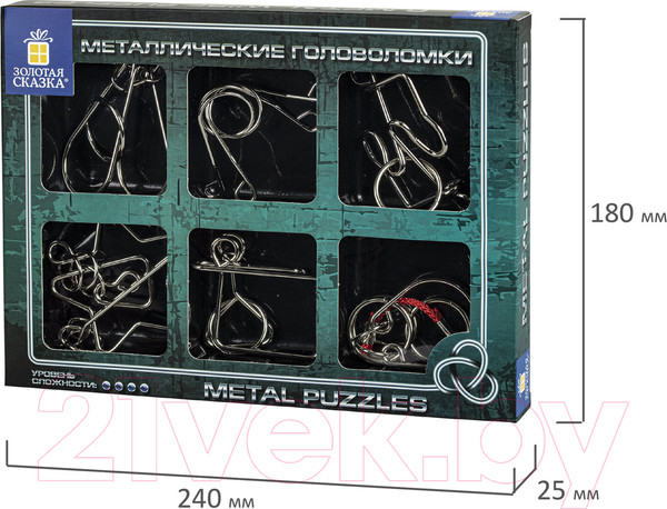 Изображение товара Набор головоломок Золотая сказка Medium level / 664926 (6шт)