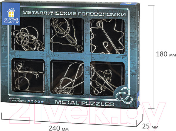 Изображение товара Набор головоломок Золотая сказка High level / 664927 (6шт)