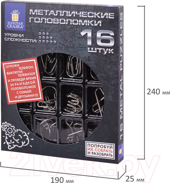 Изображение товара Набор головоломок Золотая сказка 664928 (16шт)
