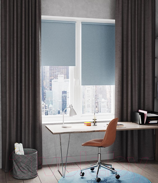 Изображение товара Рулонная штора LEGRAND Бостон 180x175 / 58104452 (деним)