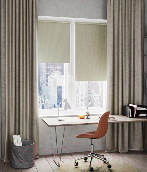 Изображение товара Рулонная штора LEGRAND Бостон 180x175 / 58104399 (кварц)