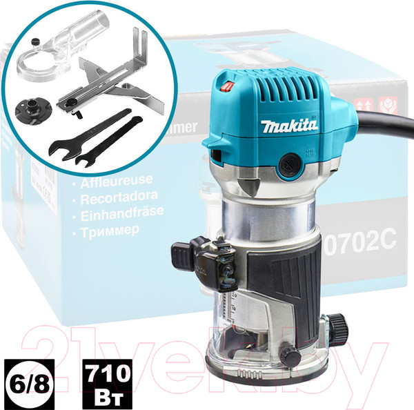 Изображение товара Профессиональный фрезер Makita RT0702C
