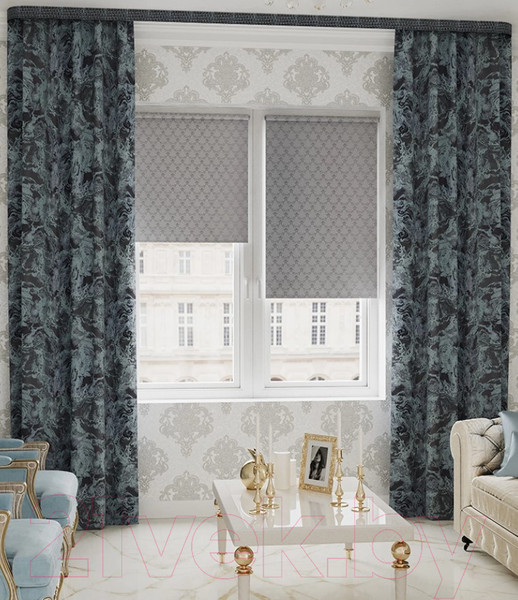 Изображение товара Рулонная штора LEGRAND Жизель 140x175 / 58103652 (серый)