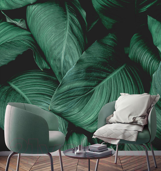 Изображение товара Фотообои листовые Vimala Объемные листья (270x300)