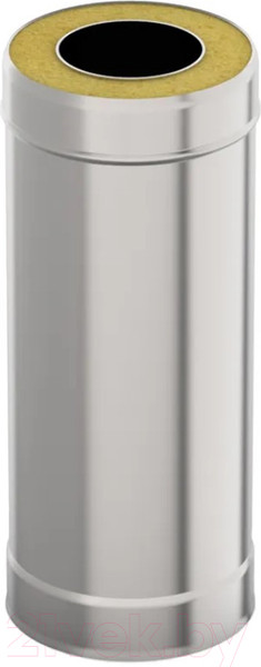 Изображение товара Труба дымохода UMKPRO 1м 115х200 AISI 439/439 1мм/0.5мм (К)