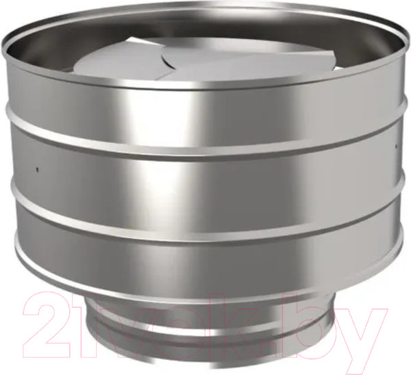 Изображение товара Дефлектор для дымохода UMKPRO 120х200 AISI 439/439 0.5мм/0.5мм (К) 230мм тип-2 с дефлектором