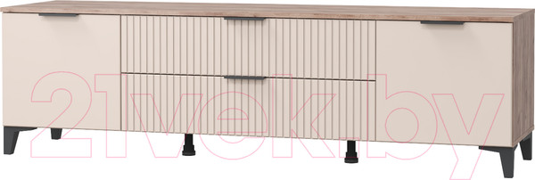Изображение товара Тумба MLK Тоскана ТВ 2 ящ. 2 дв. (дуб табачный/бисквит)