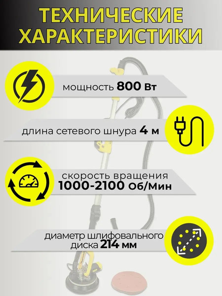 Изображение товара Шлифовальная машина для стен WMC Tools S1M-DH04-230A(52626)