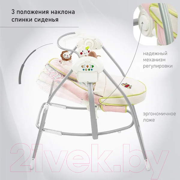 Изображение товара Качели для новорожденных Nuovita Migliore (розовый сон)