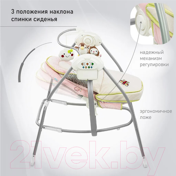 Изображение товара Качели для новорожденных Nuovita Migliore (зеленая роза)