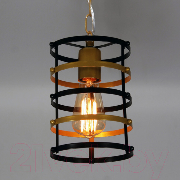 Изображение товара Потолочный светильник Элетех Абелла 211 НСБ 01-60-175 Е27 / 1005405103 (черный/золото)