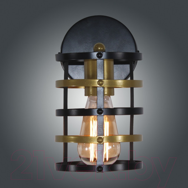 Изображение товара Бра Элетех Абелла 511 НББ 01-60-169 Е27 / 1005405104 (черный/золото)