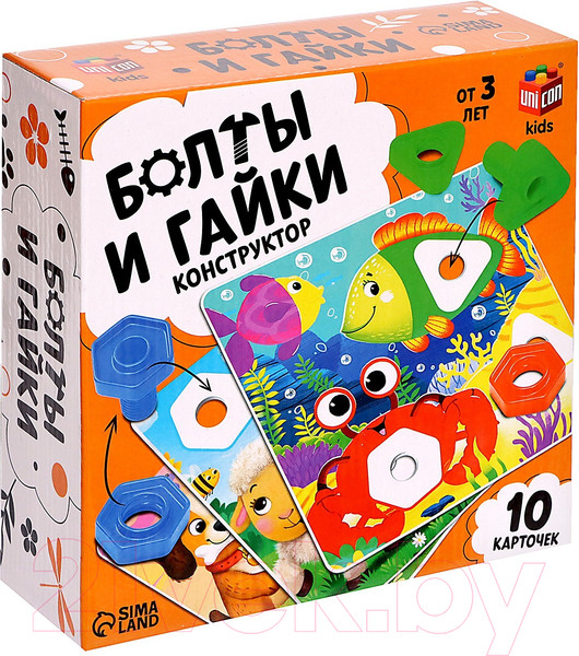 Изображение товара Развивающий игровой набор Unicon Болты и гайки / 9201130
