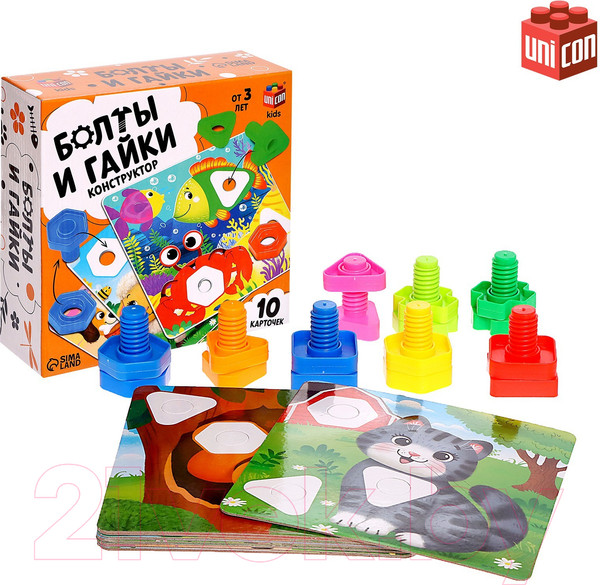 Изображение товара Развивающий игровой набор Unicon Болты и гайки / 9201130