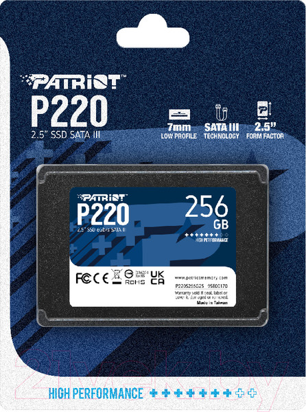Изображение товара SSD диск Patriot P220 256GB (P220S256G25)