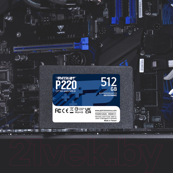 Изображение товара SSD диск Patriot P220 512GB (P220S512G25)