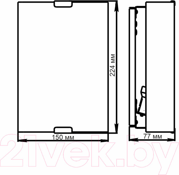 Изображение товара Бра Элетех Ассоль 150х220 НББ 21-60 М21 / 1005205687 (белый матовый)