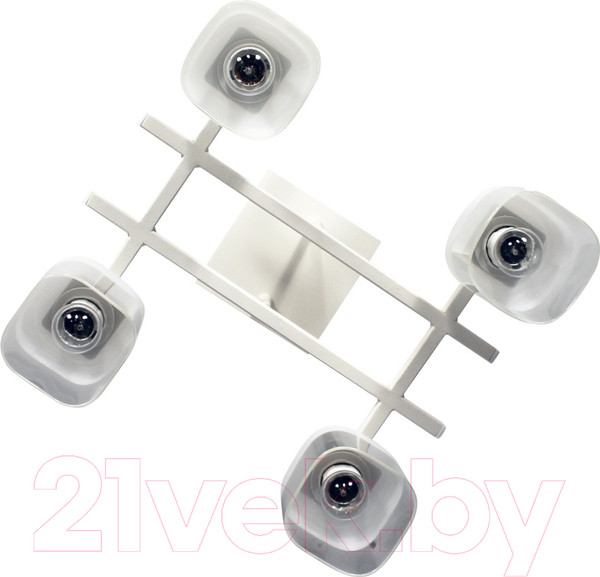 Изображение товара Люстра Элетех Базиль 141 НПБ 01-4х60-124 Е27 / 1005404980 (белый муар)