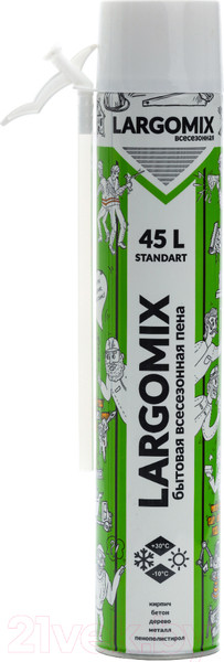 Изображение товара Пена монтажная Largomix Всесезонная бытовая (750мл)