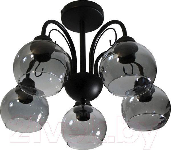 Изображение товара Люстра Элетех Берта 151 НСБ 01-5х60-132 Е27 / 1005404645 (черный муар)