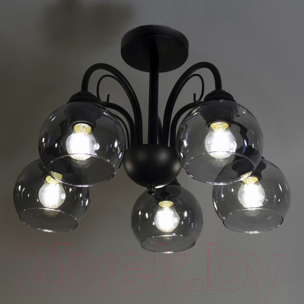 Изображение товара Люстра Элетех Берта 151 НСБ 01-5х60-132 Е27 / 1005404645 (черный муар)