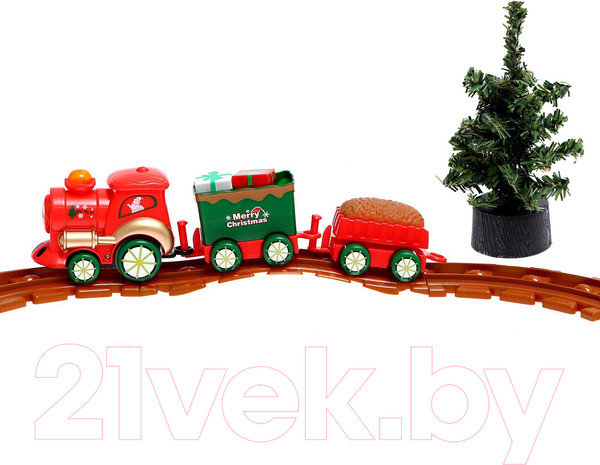Изображение товара Железная дорога игрушечная Автоград Новогодний поезд / 7774562