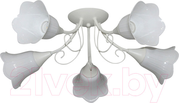 Изображение товара Люстра Элетех Веста 151 НПБ 01-5х60-119 Е27 / 1005404988 (белый)