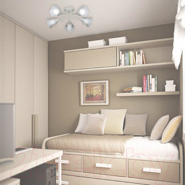 Изображение товара Люстра Элетех Веста 151 НПБ 01-5х60-119 Е27 / 1005404988 (белый)