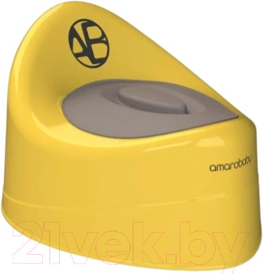 Изображение товара Детский горшок Amarobaby Fort с крышкой / AB221102F/04 (желтый)