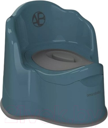 Изображение товара Детский горшок Amarobaby Ergonomic с крышкой / AB221103Er/18 (бирюзовый)