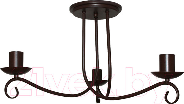 Изображение товара Люстра Элетех Вилла 131 НПБ 01-3х60-199 Е27 / 1005404575 (коричневый матовый)