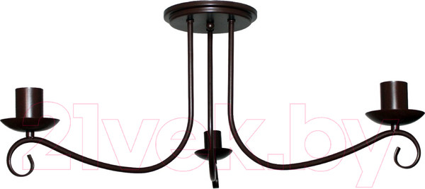 Изображение товара Люстра Элетех Вилла 131 НПБ 01-3х60-199 Е27 / 1005404575 (коричневый матовый)
