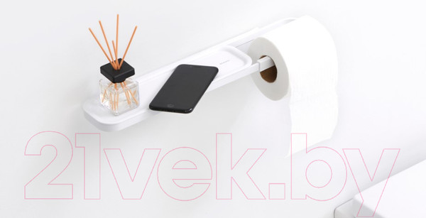 Изображение товара Держатель для туалетной бумаги Brabantia MindSet 303142 (минерально-белый)