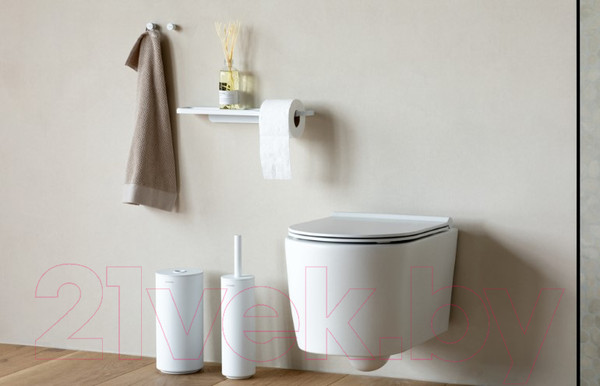 Изображение товара Держатель для туалетной бумаги Brabantia MindSet 303142 (минерально-белый)