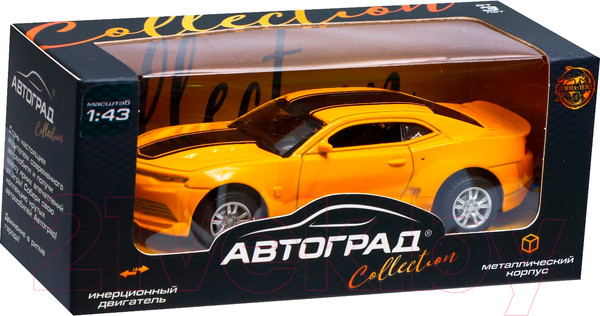 Изображение товара Масштабная модель автомобиля Автоград Гонка / 7608966 (желтый)
