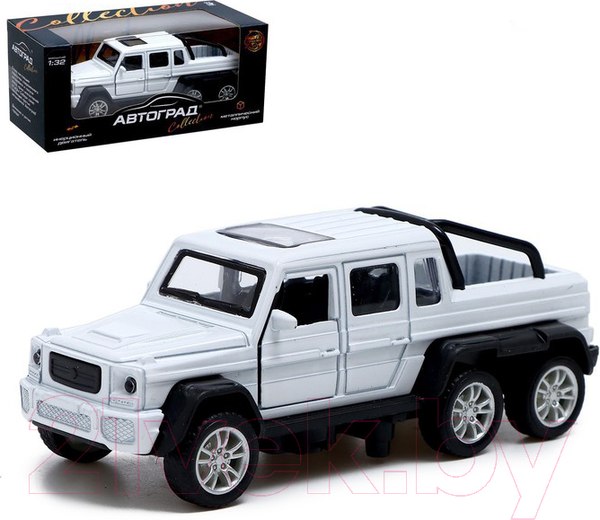 Изображение товара Масштабная модель автомобиля Автоград Джип 6X6 / 7668744 (белый)