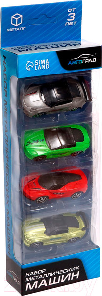 Изображение товара Набор игрушечных автомобилей Автоград Рейсер / 7836219