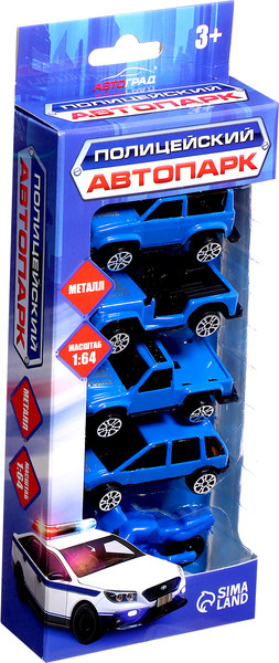 Изображение товара Набор игрушечных автомобилей Автоград Полиция / 5198484