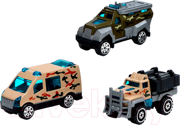 Изображение товара Набор игрушечных автомобилей Автоград Армия / 7779121