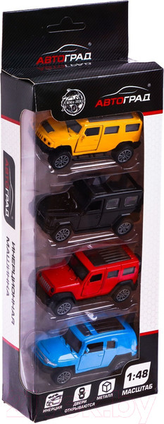 Изображение товара Набор игрушечных автомобилей Автоград Классика / 6870356