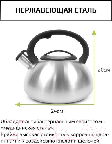 Изображение товара Чайник со свистком TimA WTK059