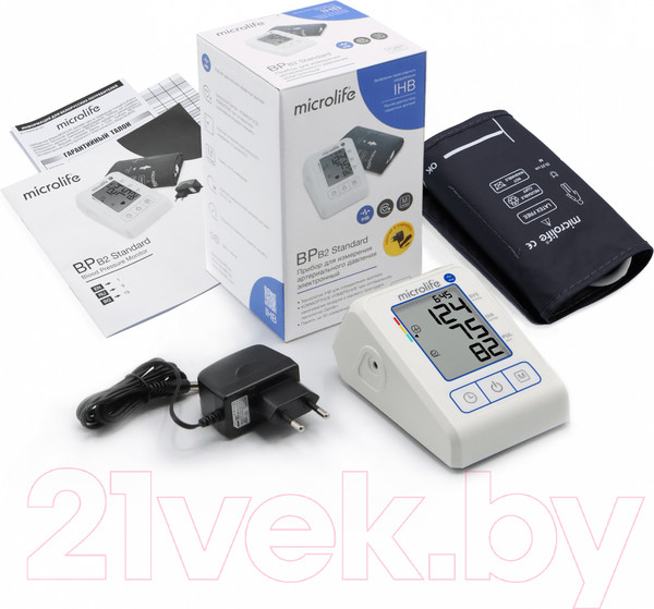 Изображение товара Тонометр Microlife BP B2 Standard С адаптером и манжетой (M)