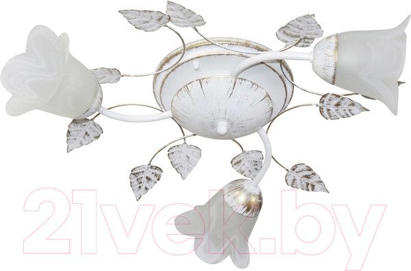 Изображение товара Люстра Элетех Глория 131 НПБ 01-3х60-111 Е14 / 1005402940 (белый/золото)