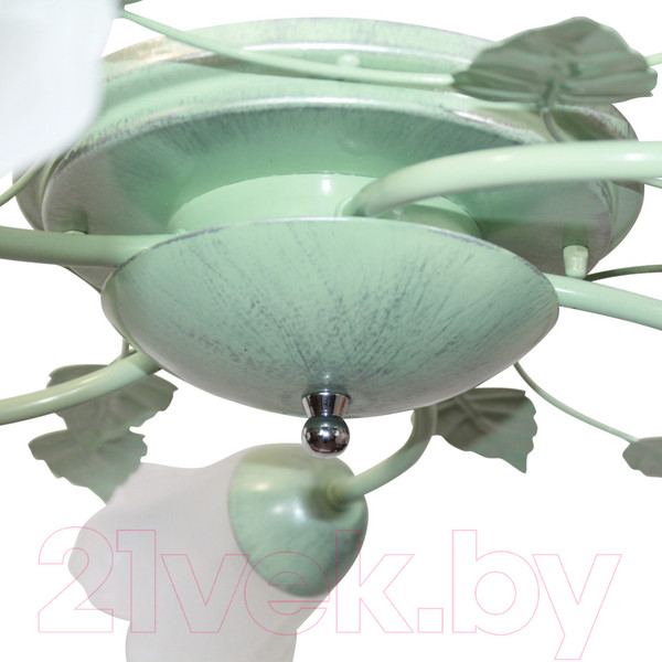 Изображение товара Люстра Элетех Глория 151 НПБ 01-5х60-102 Е14 / 1005403199 (зеленый/серебристый)